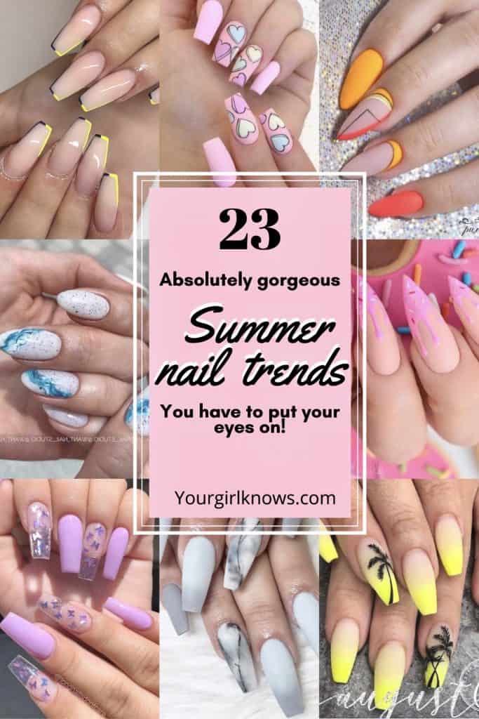 20+ Bright summer nails For 2022