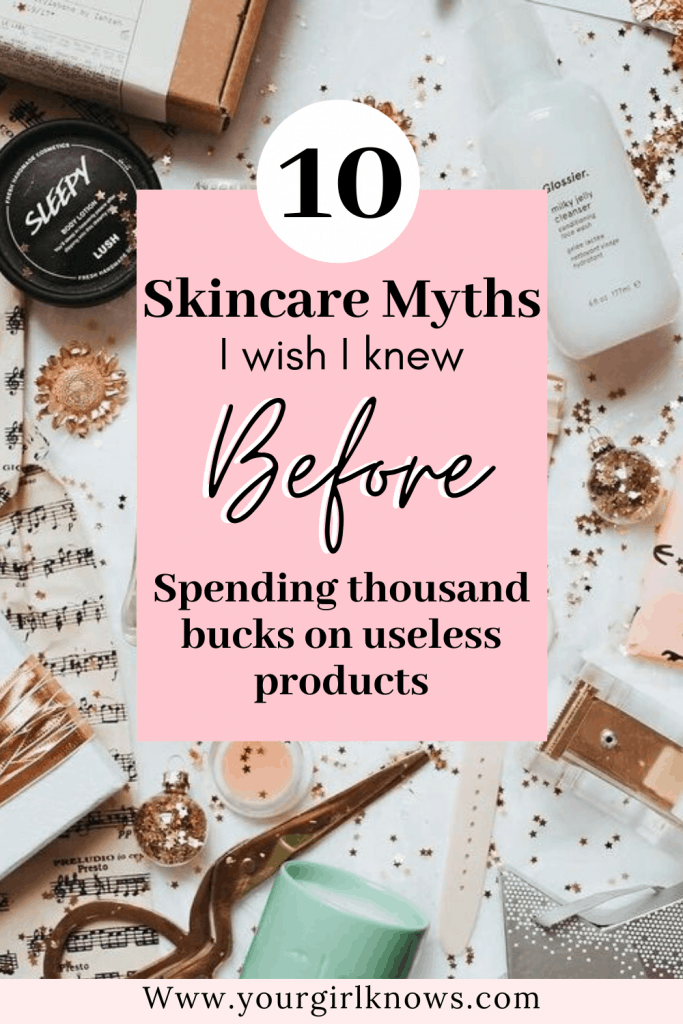skincare myths 