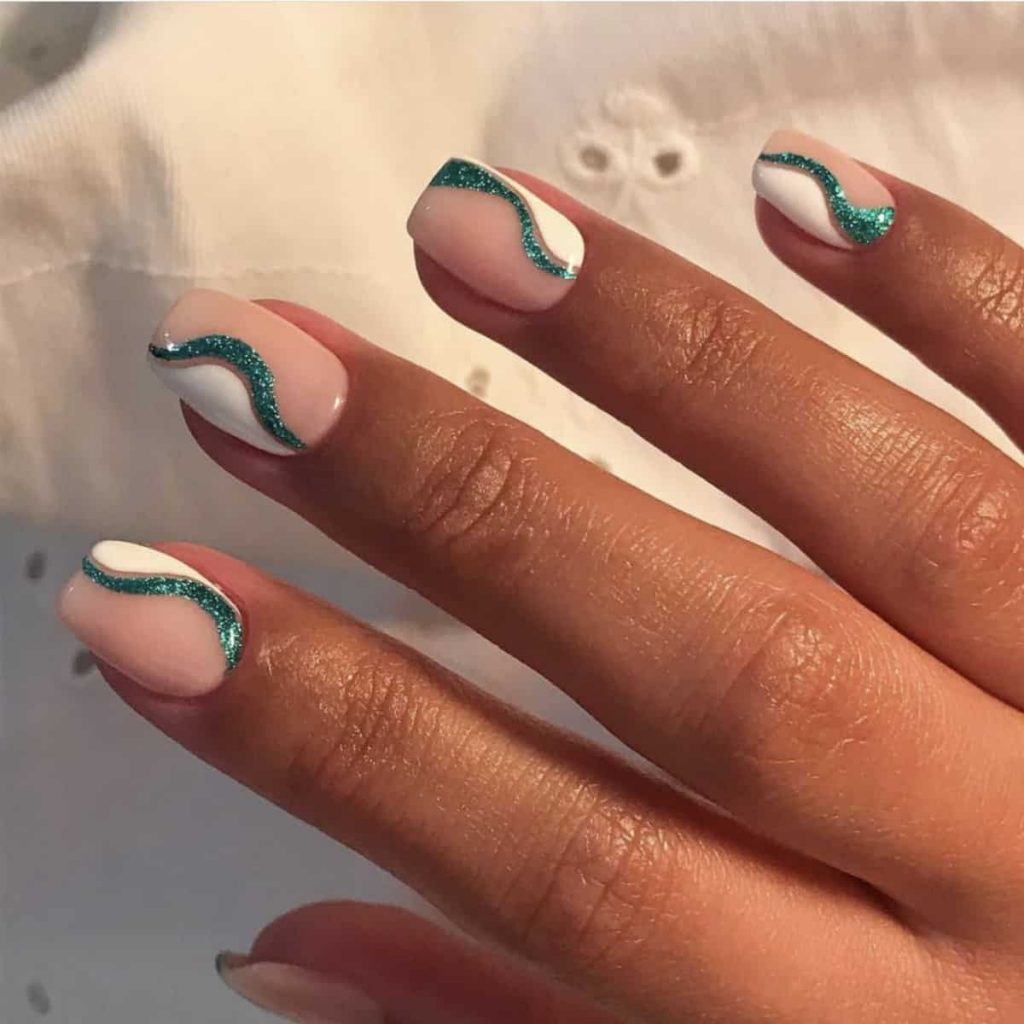 abstract summer nails